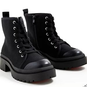 Torrid canvas lug bootie